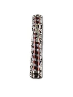 מזוזה דגם - מתכת בורדו